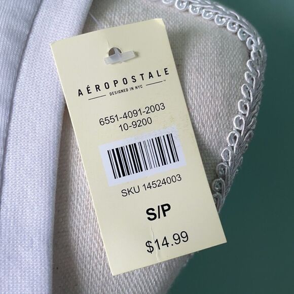 AEROPOSTALE Butterfly Muscle Shirt Size Small - Picture 4 of 5